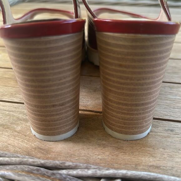 Gadea By Lodi Red Slingback Shoes 38=7.5 - Picture 5 of 9